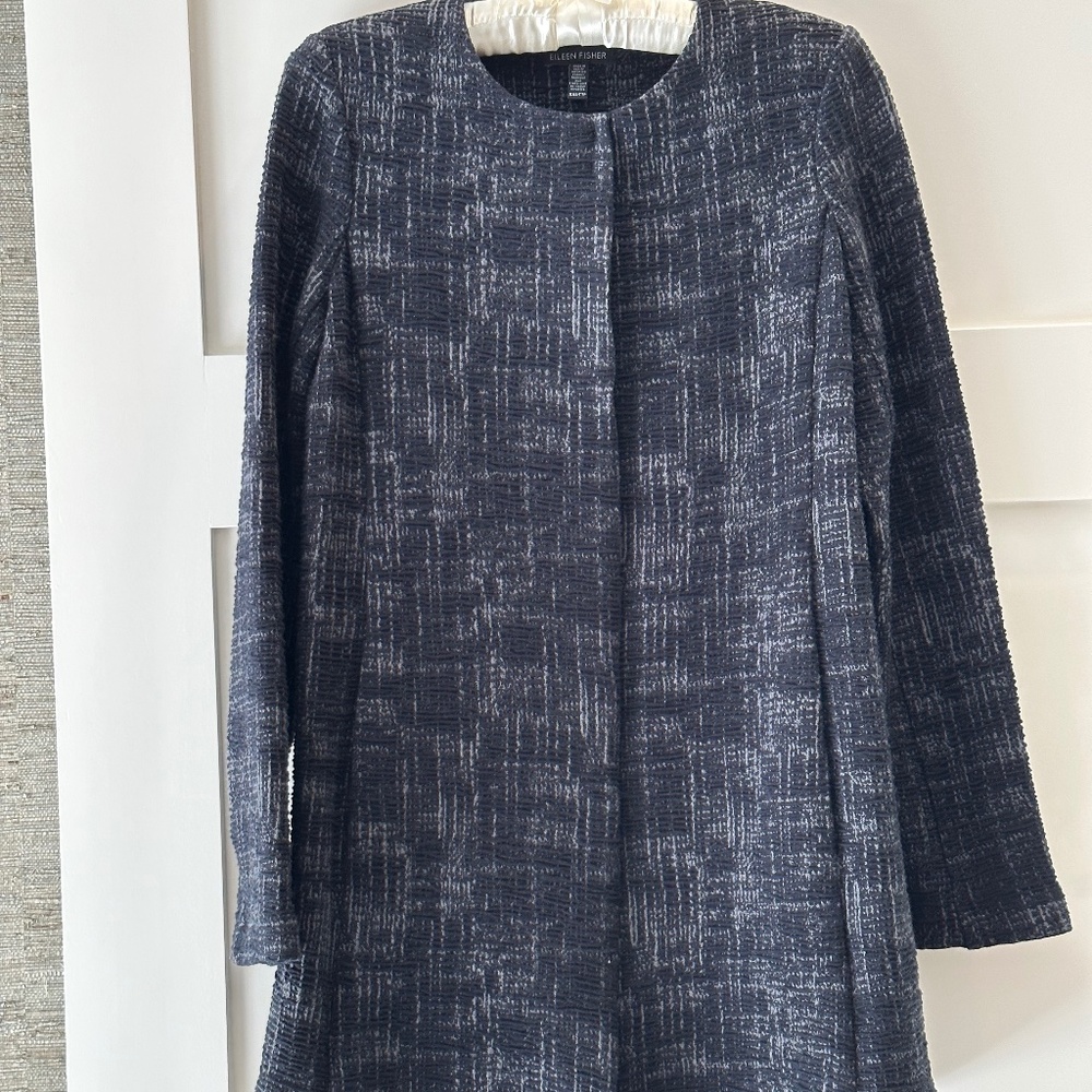 Eileen Fisher 3/4 Length Jacket.  Like New Condition.  MAKE REASONABLE OFFER 😉
